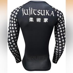 Jujutsu Black Rash Guard for Men Sz L